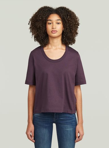 Top Deep U-Neck
